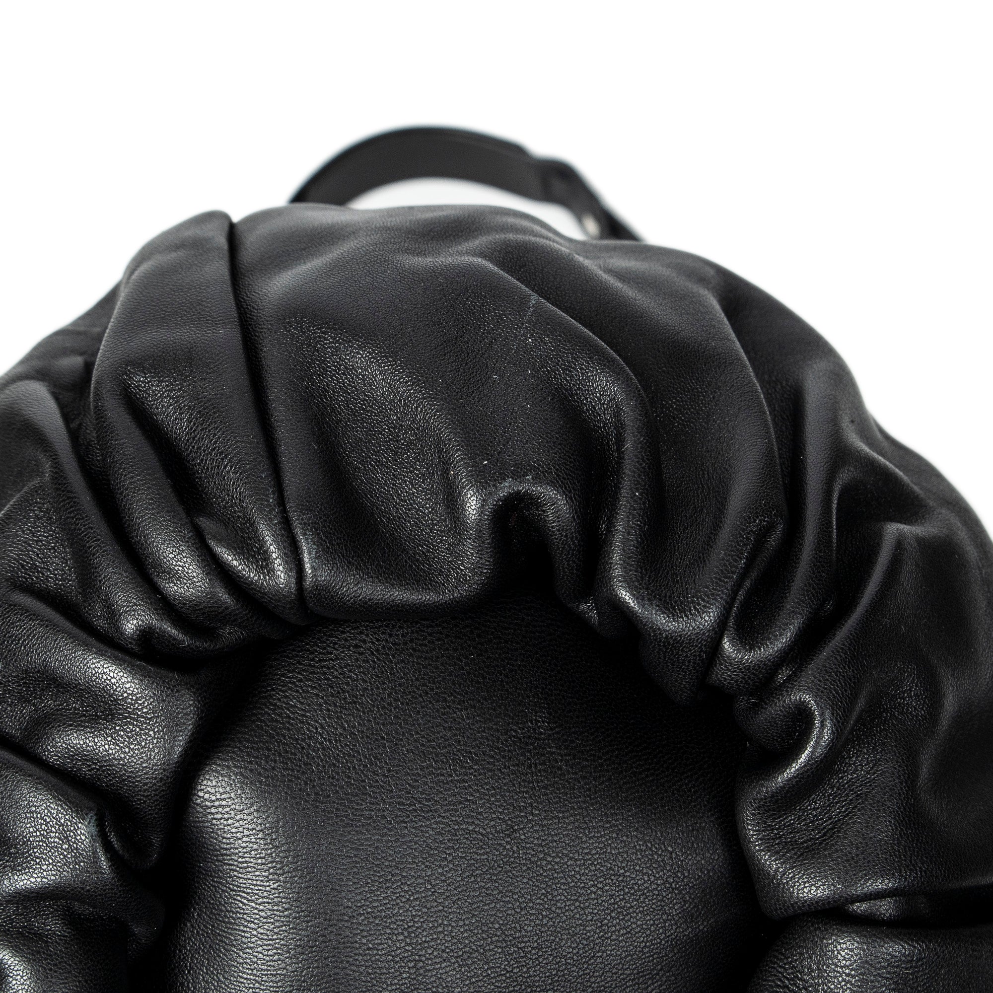 Shoulder Bag Bounce Bag Black Calfskin Leather