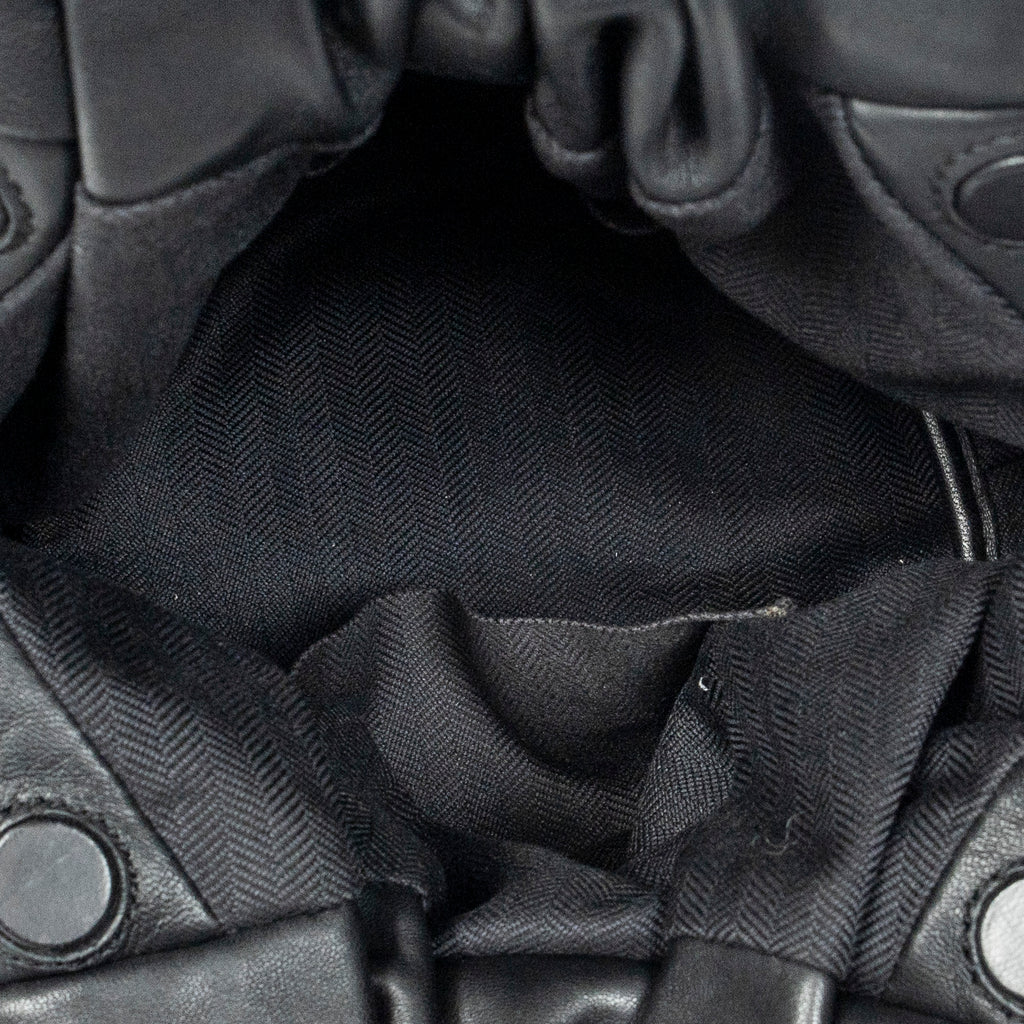 Shoulder Bag Bounce Bag Black Calfskin Leather