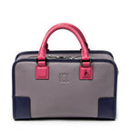 Handbag Tricolor Amazona 28 Lilac Grained Calfskin Leather