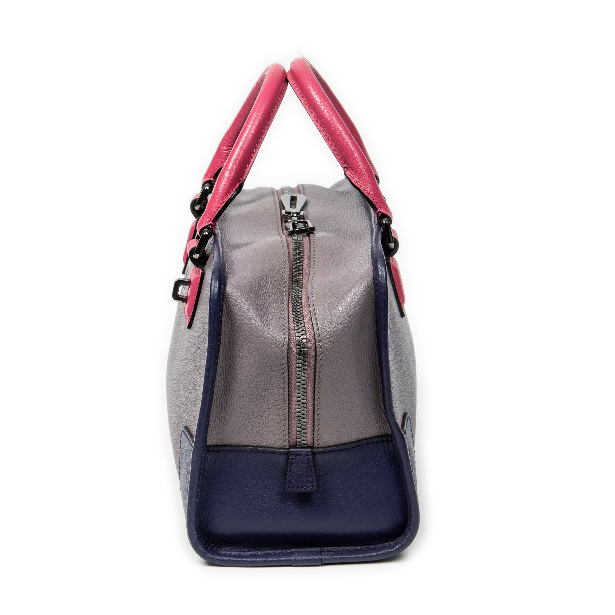 Handbag Tricolor Amazona 28 Lilac Grained Calfskin Leather