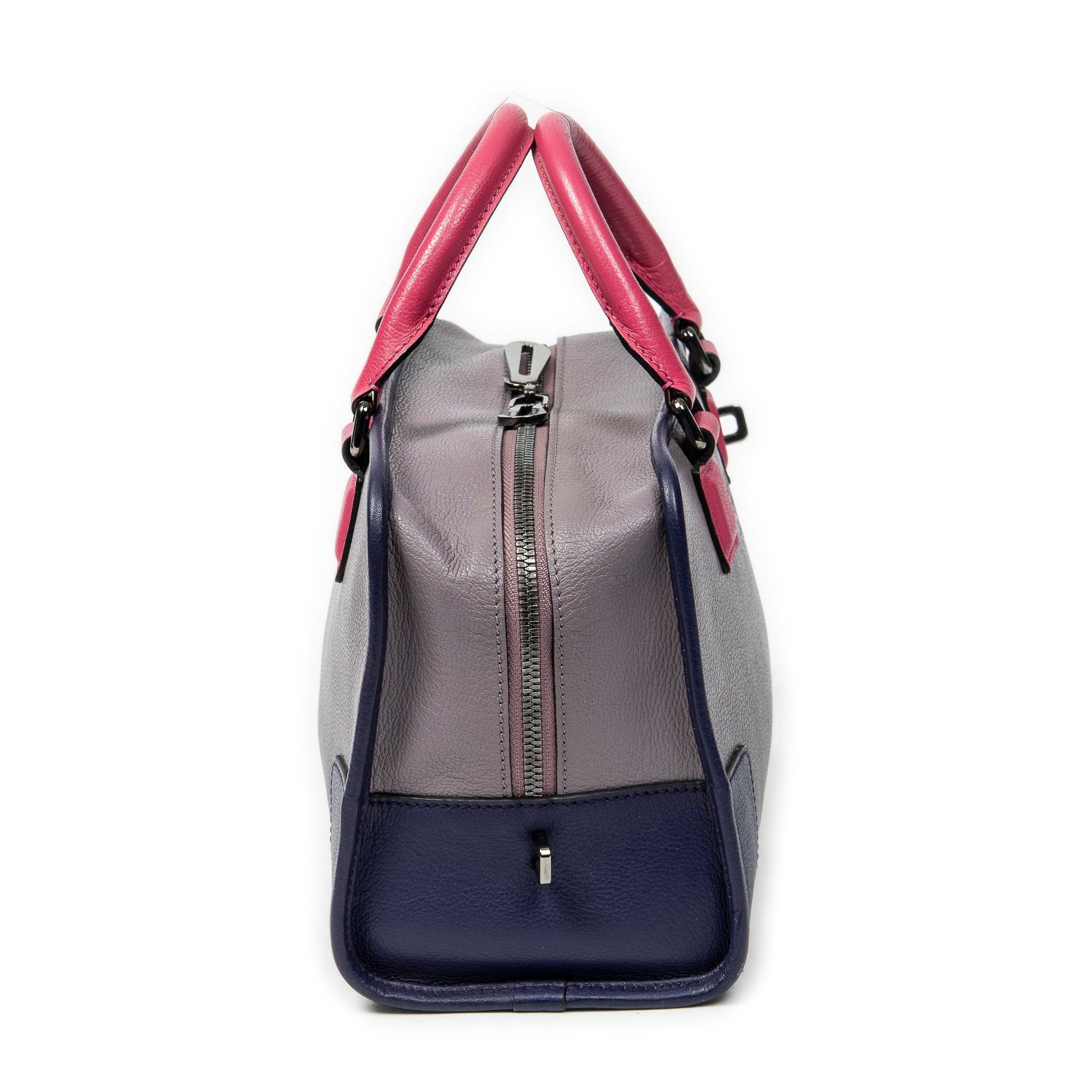 Handbag Tricolor Amazona 28 Lilac Grained Calfskin Leather