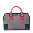 Handbag Tricolor Amazona 28 Lilac Grained Calfskin Leather