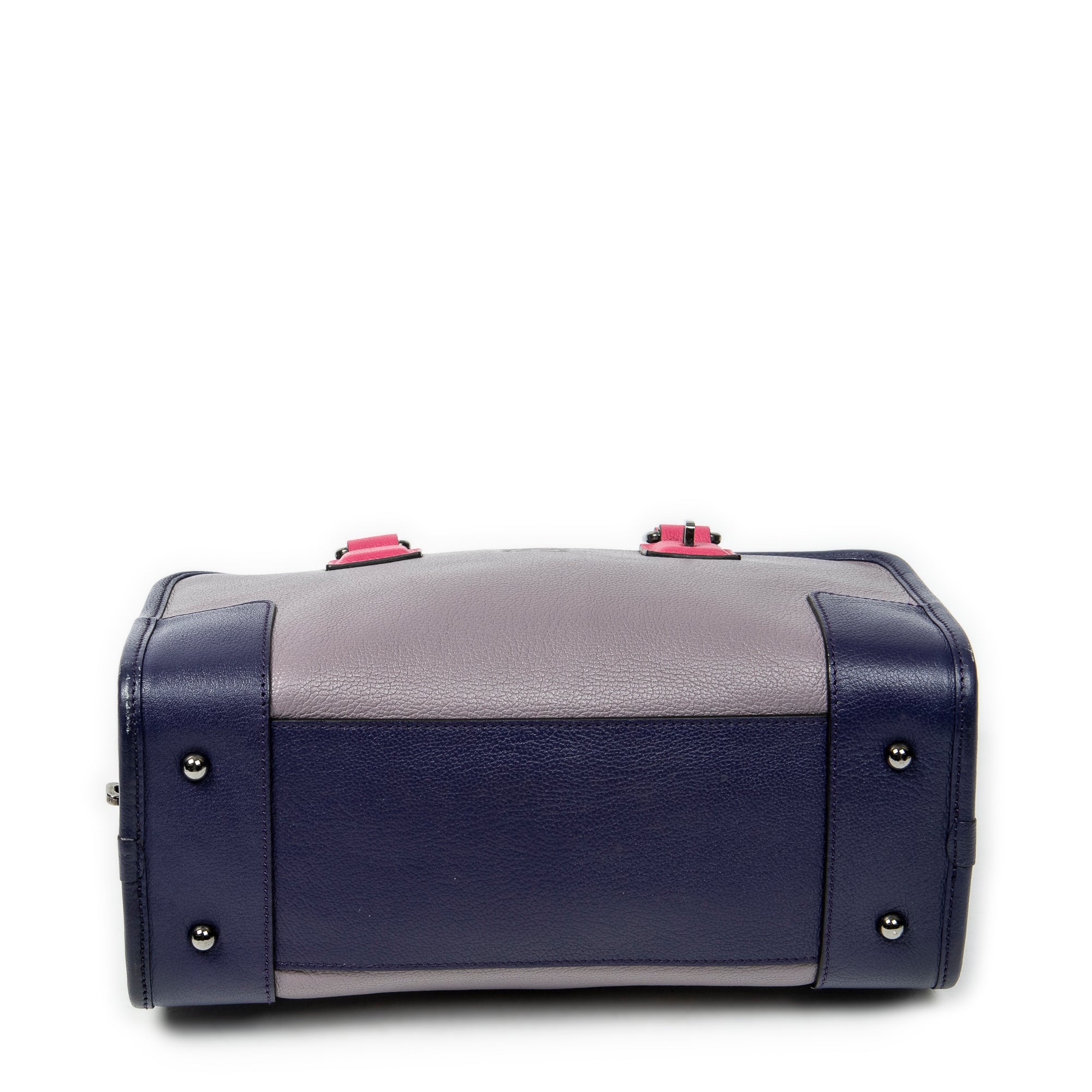 Handbag Tricolor Amazona 28 Lilac Grained Calfskin Leather
