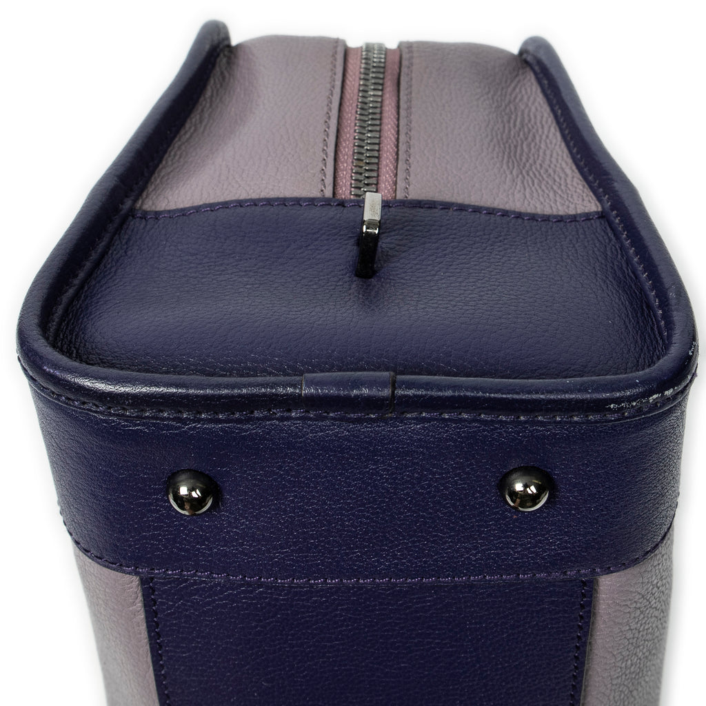 Handbag Tricolor Amazona 28 Lilac Grained Calfskin Leather