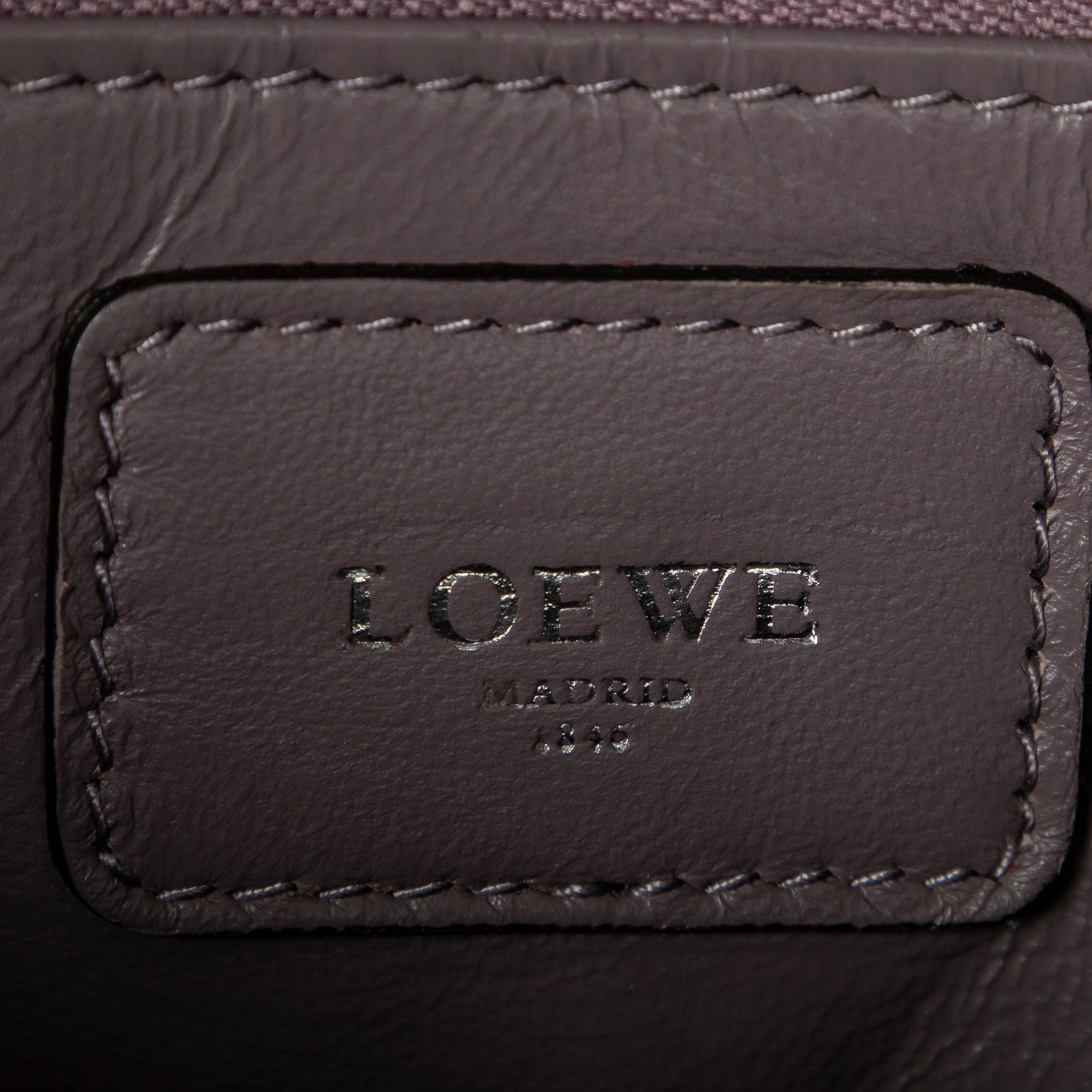 Handbag Tricolor Amazona 28 Lilac Grained Calfskin Leather