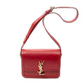 Shoulder Bag Small Solferino Red Smooth Calfskin Leather