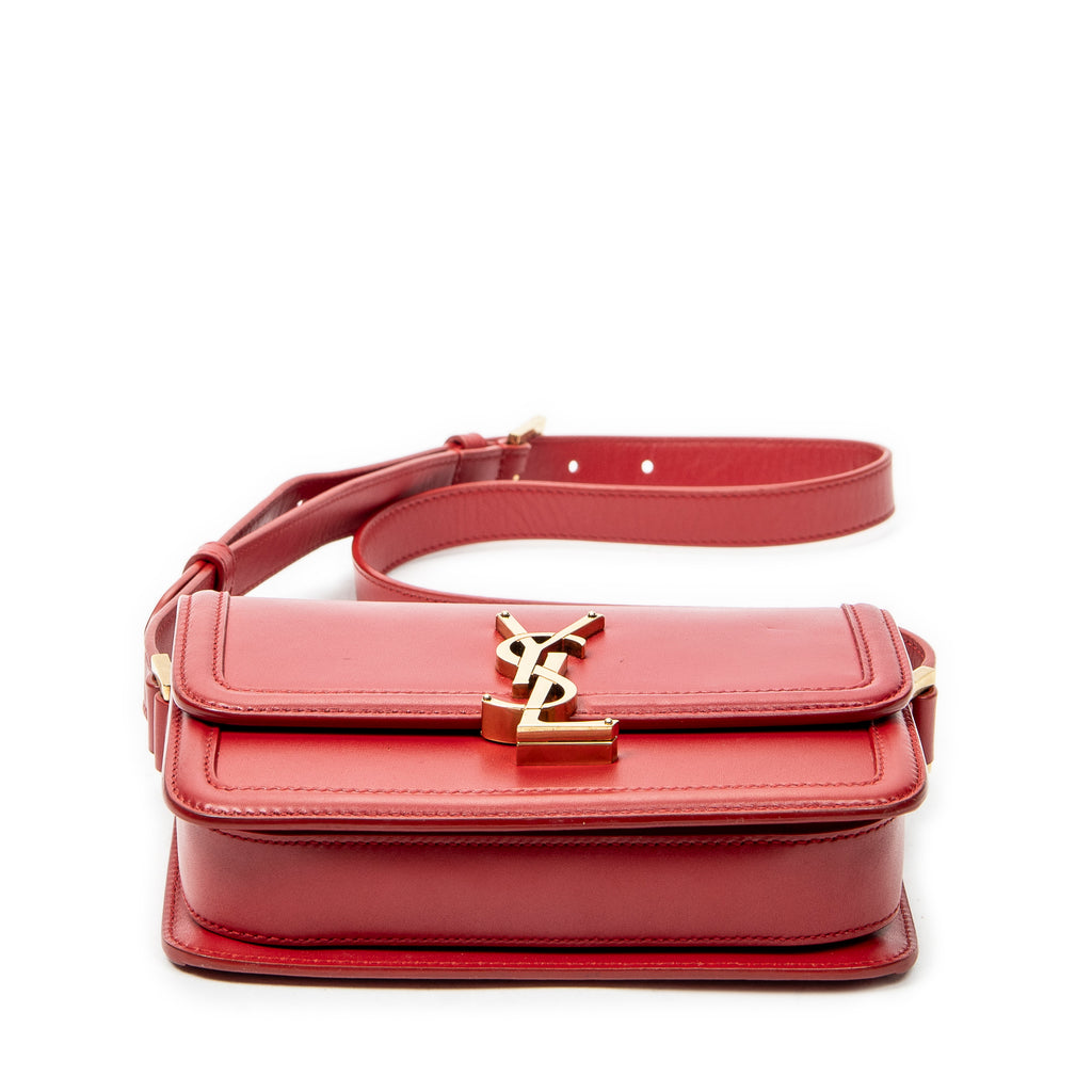 Shoulder Bag Small Solferino Red Smooth Calfskin Leather