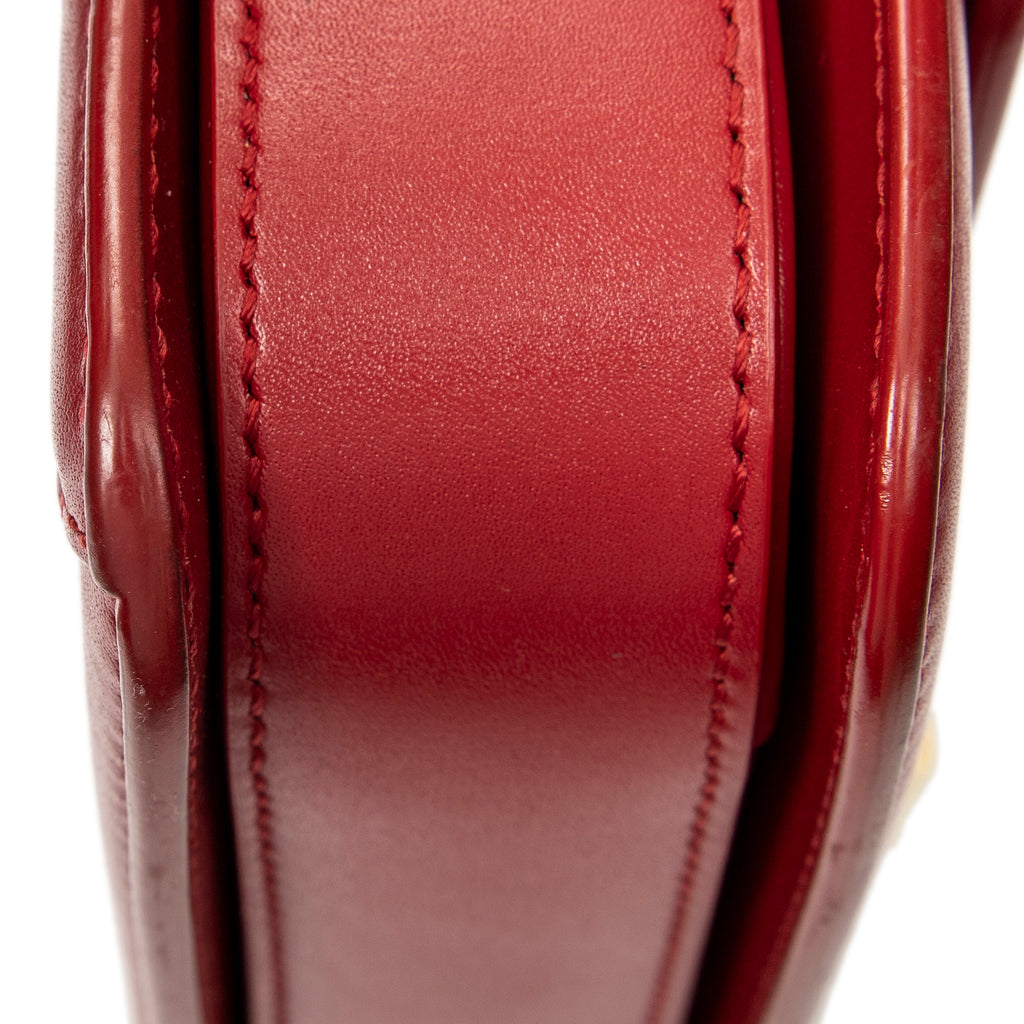 Shoulder Bag Small Solferino Red Smooth Calfskin Leather