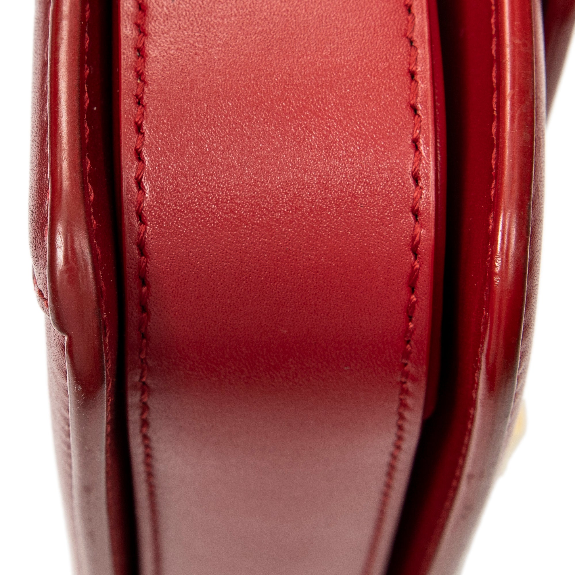 Shoulder Bag Small Solferino Red Smooth Calfskin Leather
