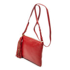 Shoulder Bag Teen Monogram Crossbody Red Calfskin Leather