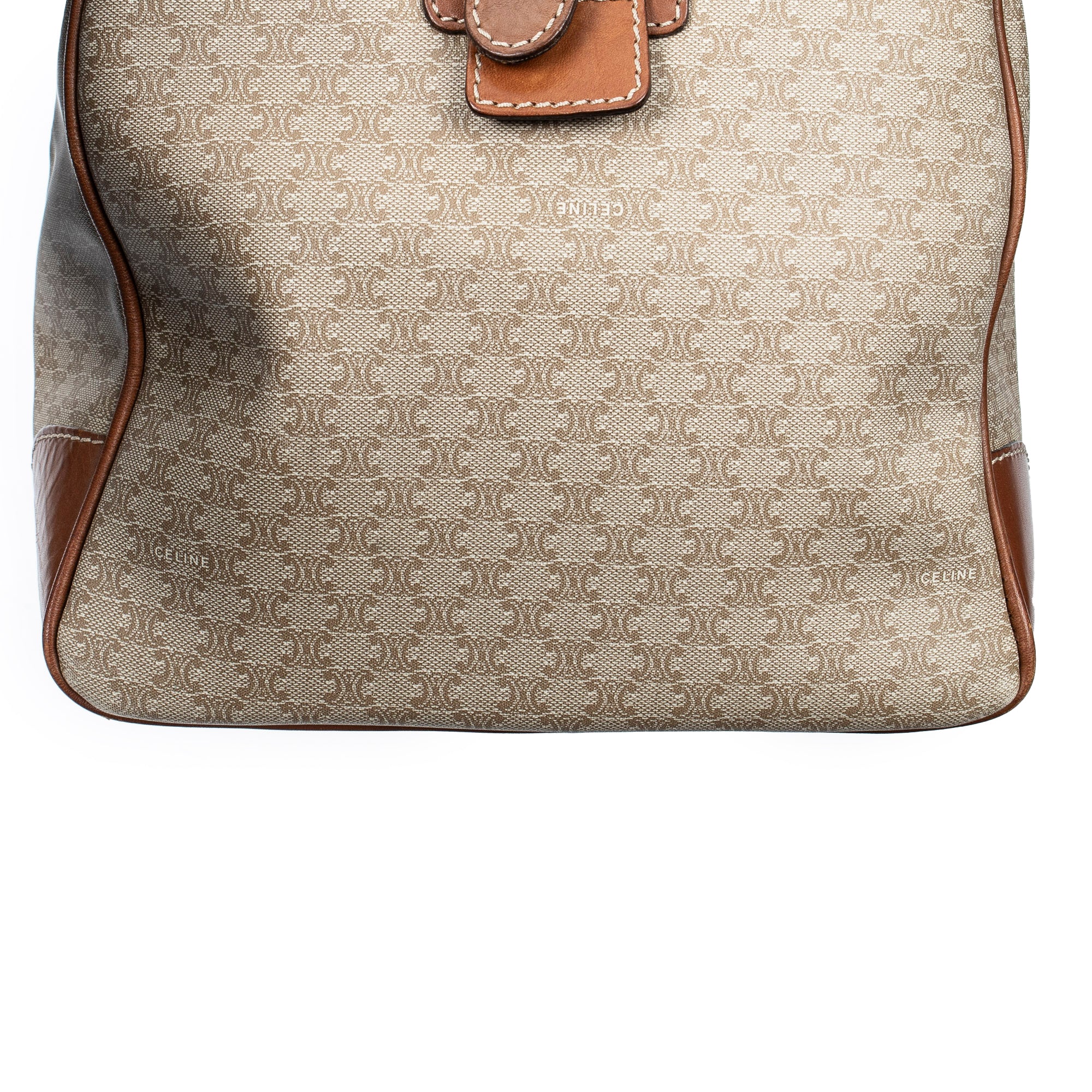 Travel Bag Vintage Medium Travel Boston Beige Macadam Coated Canvas