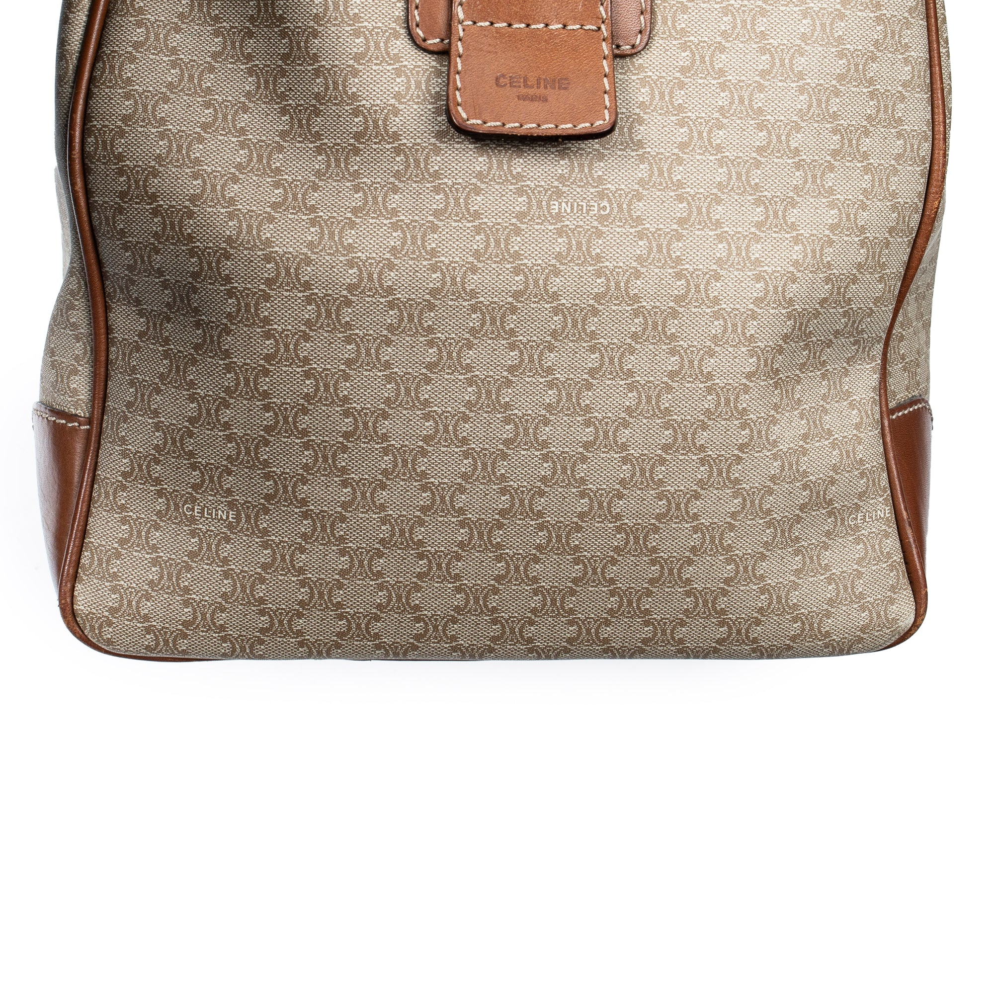 Travel Bag Vintage Medium Travel Boston Beige Macadam Coated Canvas
