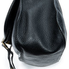 Shoulder Bag Medium Marcie Black Grained Calfskin Leather