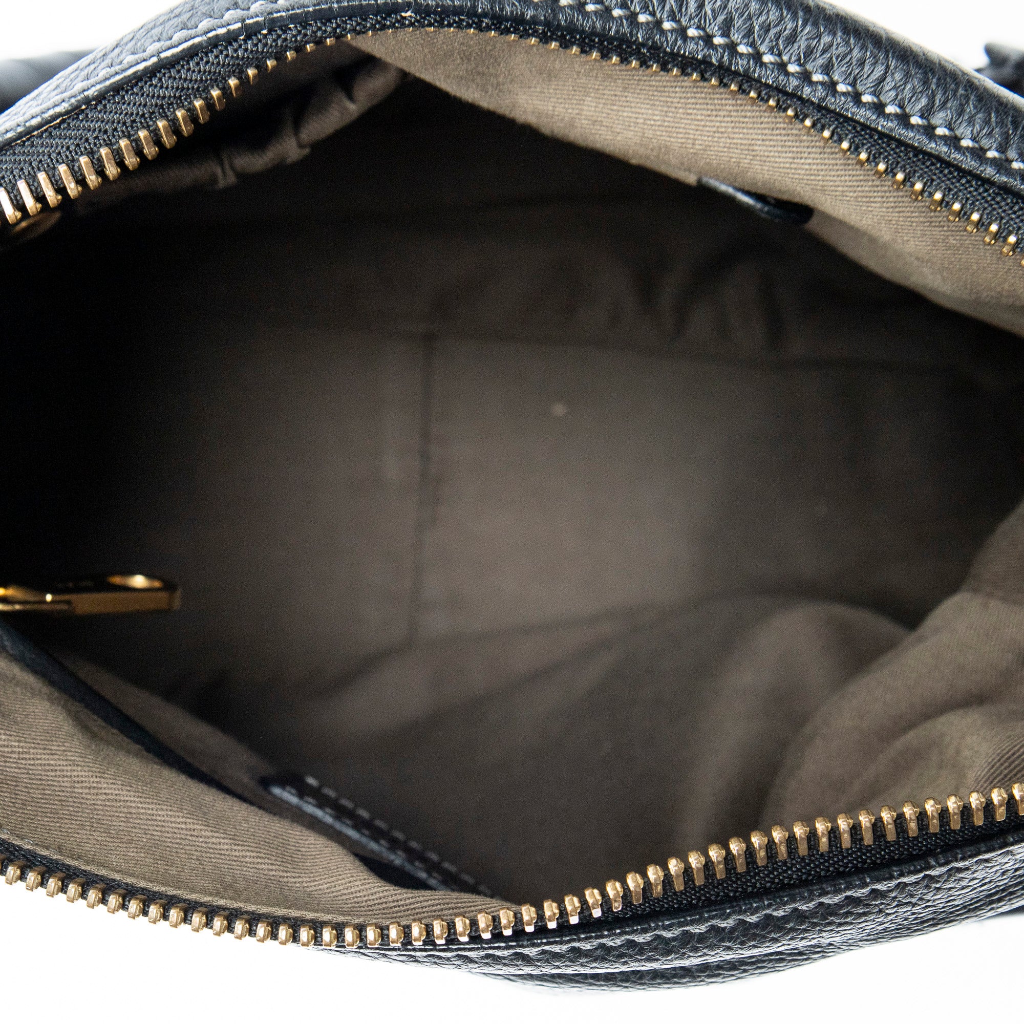 Shoulder Bag Medium Marcie Black Grained Calfskin Leather
