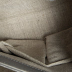 Shoulder Bag Interlocking G Top Handle Grey Grained Calfskin Leather