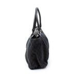 Shoulder Bag Large D-Ring Abbey Zip Tote Dark Brown Monogrammed Denim Canvas