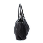 Shoulder Bag Large D-Ring Abbey Zip Tote Dark Brown Monogrammed Denim Canvas