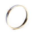 Bracelet Enamel Bangle PM Blue Rope Motif