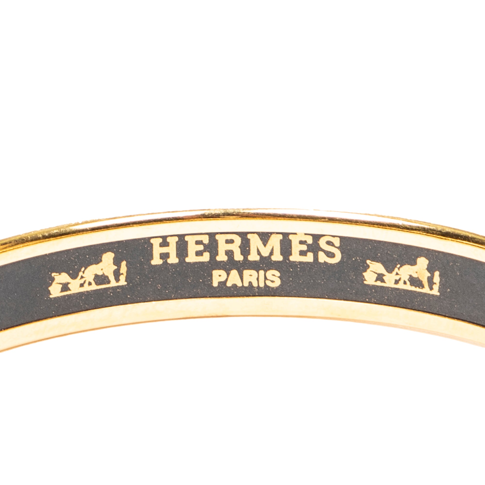 Bracelet Enamel Bangle PM Blue Rope Motif