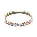 Bracelet Enamel Bangle PM Navy Fish Motif