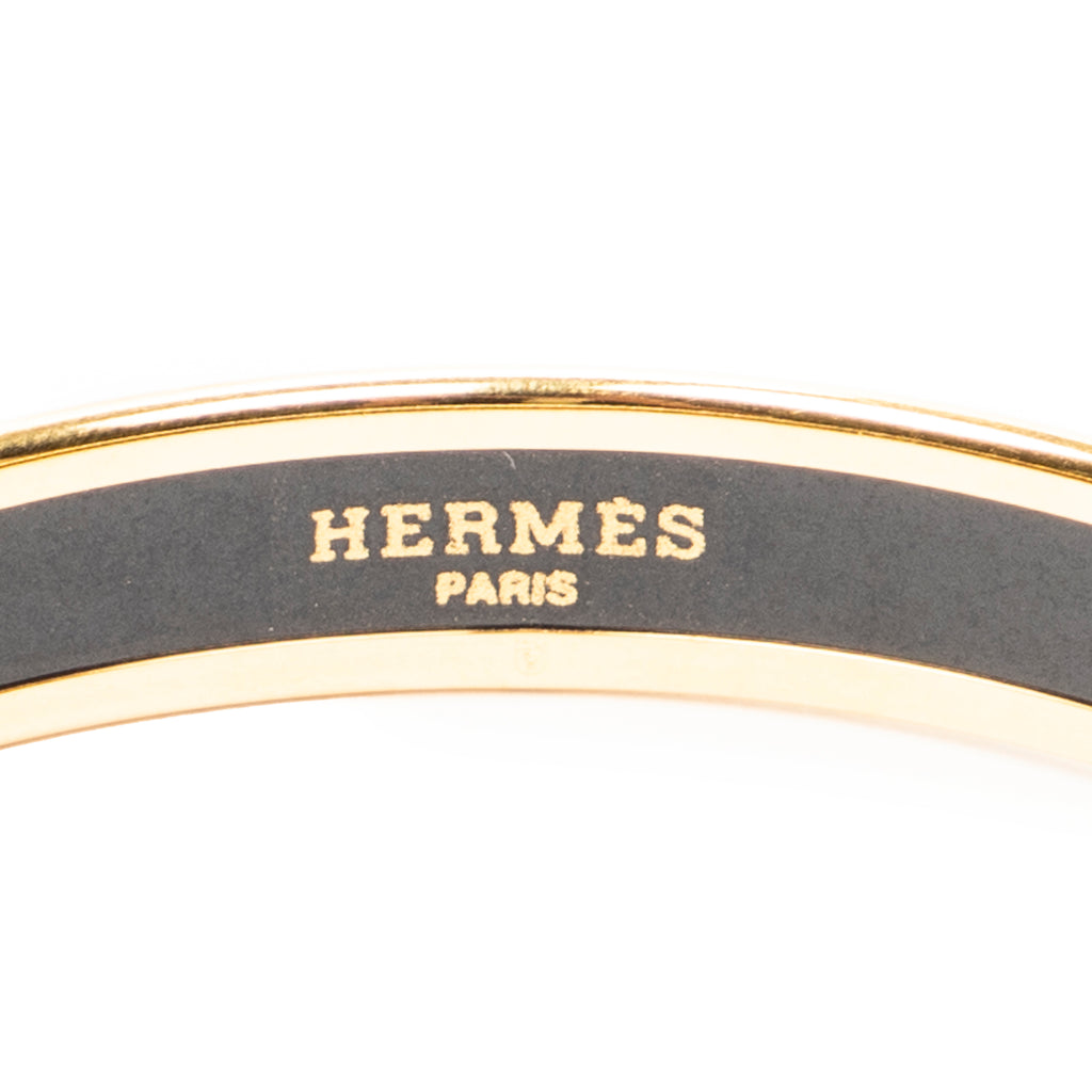 Bracelet Enamel Bangle PM Navy Fish Motif