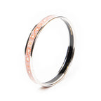 Bracelet Enamel Bangle PM Pink Floral Dot Motif