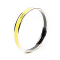 Bracelet Enamel Bangle PM Lime Green Logo Motif