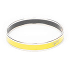 Bracelet Enamel Bangle PM Lime Green Logo Motif