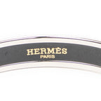 Bracelet Enamel Bangle PM Lime Green Logo Motif