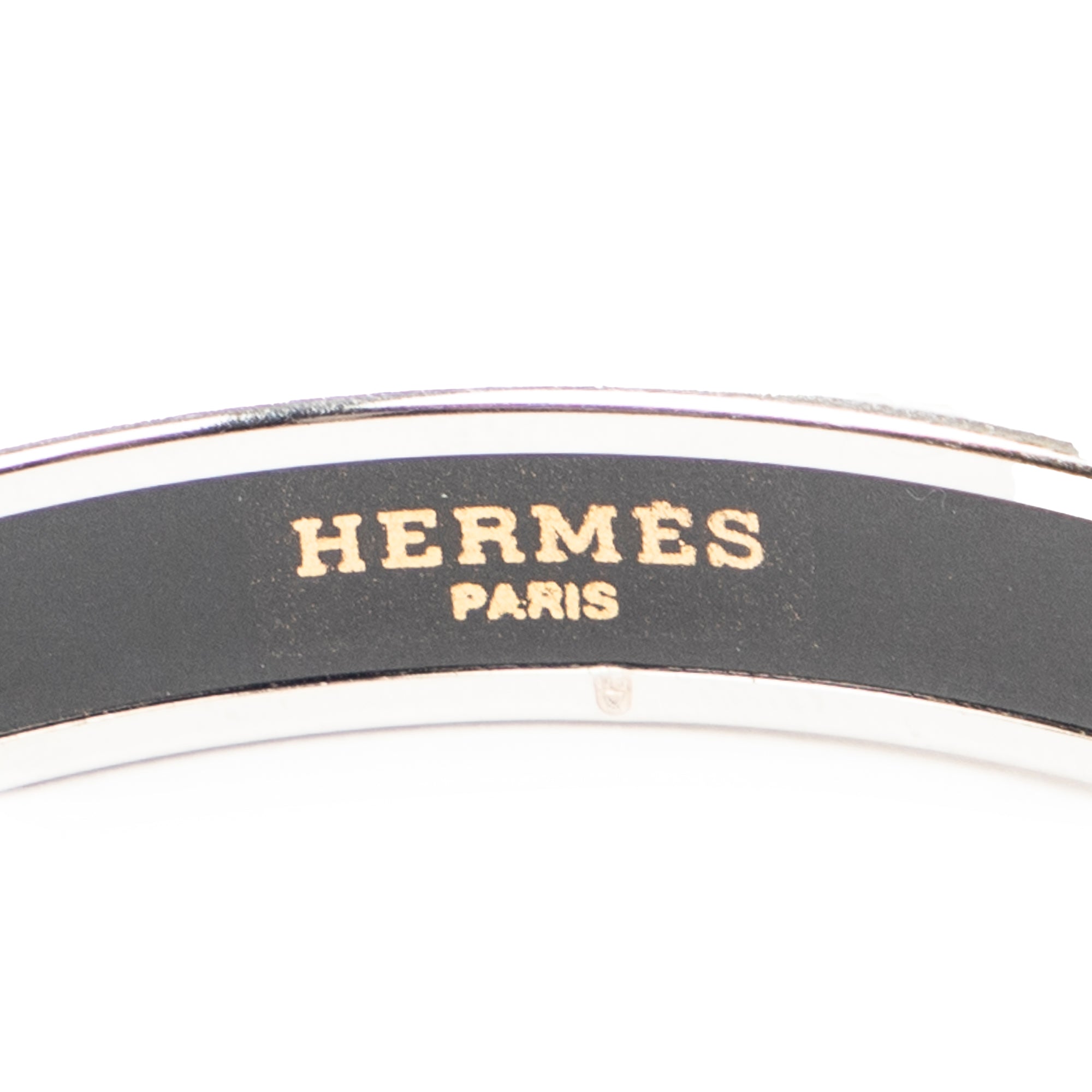 Bracelet Enamel Bangle PM Light Green Logo Motif