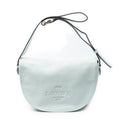 Shoulder Bag Heritage Flap Messenger White Grained Calfskin Leather