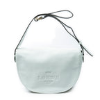 Shoulder Bag Heritage Flap Messenger White Grained Calfskin Leather