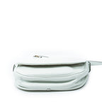 Shoulder Bag Heritage Flap Messenger White Grained Calfskin Leather