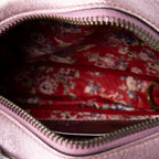 Shoulder Bag Trapuntata Mini Camera Crossbody Light Pink Quilted Metallic Leather