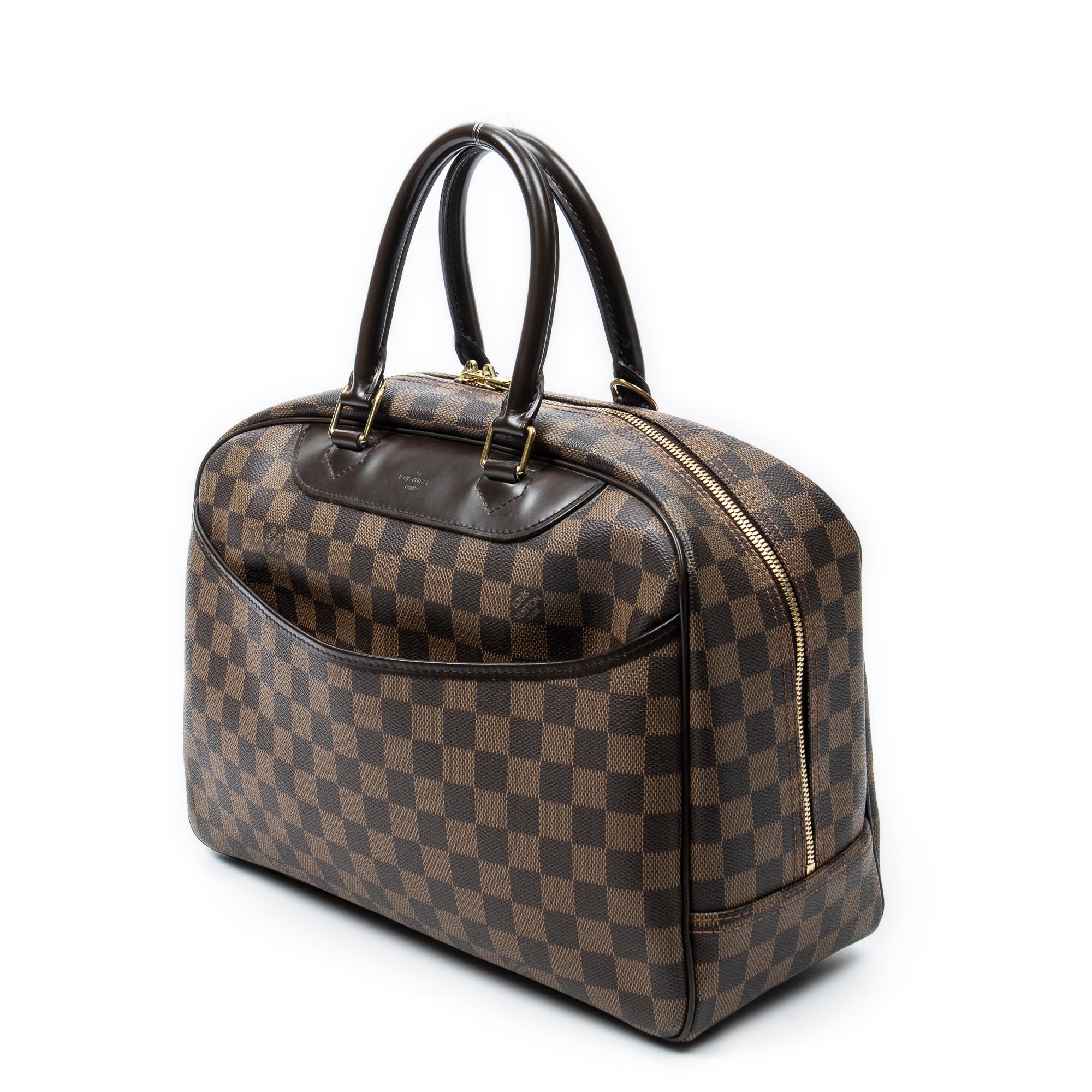 Handbag Deauville Brown Damier Ebene