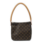 Shoulder Bag Looping MM Brown Monogram Canvas