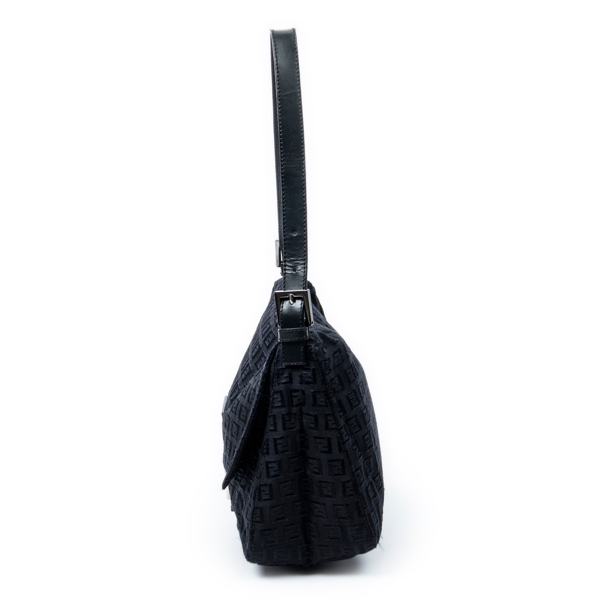 Shoulder Bag Mama Forever Black Zucchino Embossed Canvas