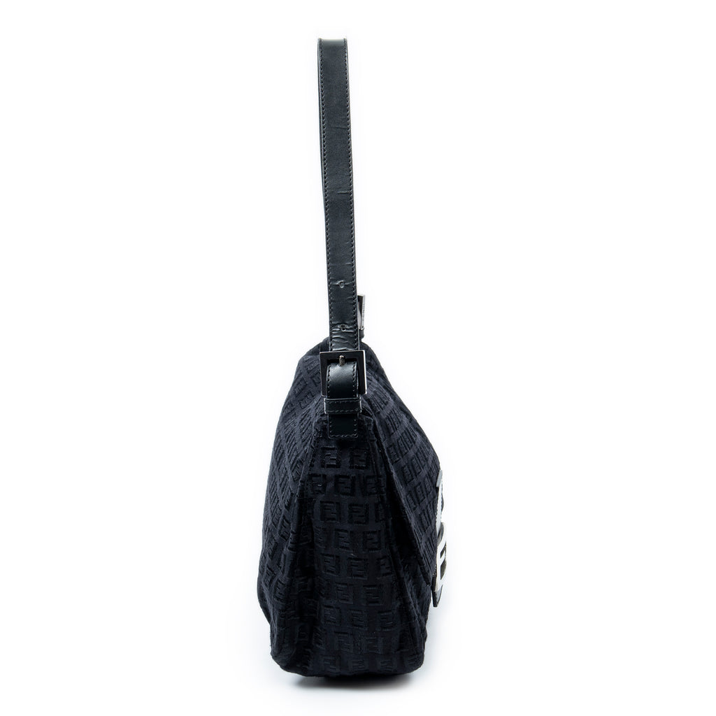 Shoulder Bag Mama Forever Black Zucchino Embossed Canvas
