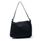 Shoulder Bag Mama Forever Black Zucchino Embossed Canvas