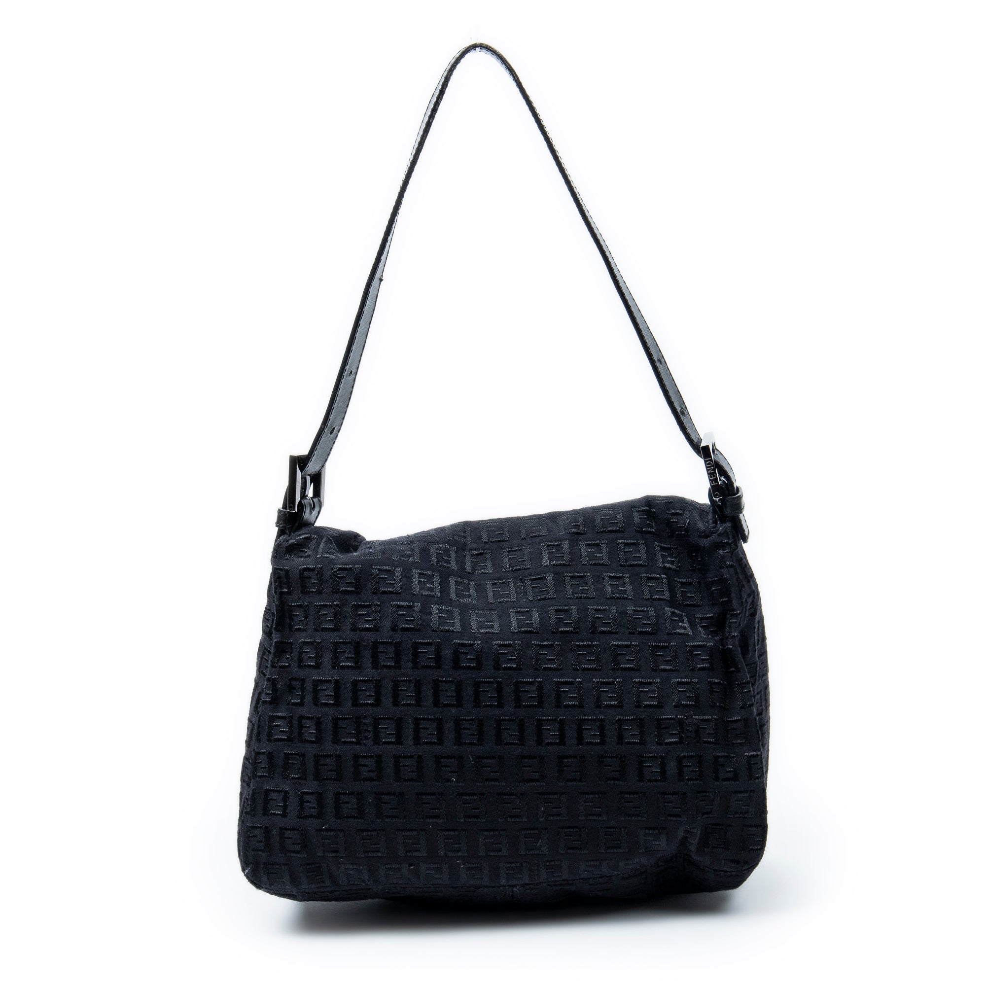 Shoulder Bag Mama Forever Black Zucchino Embossed Canvas
