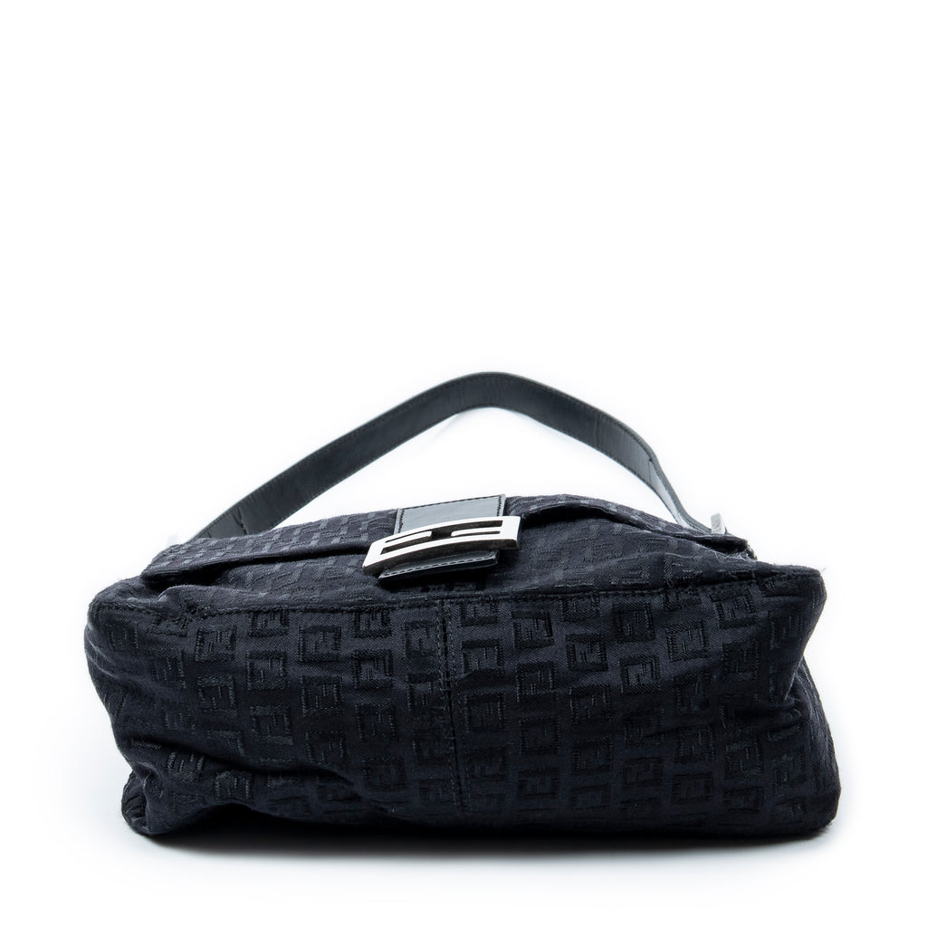 Shoulder Bag Mama Forever Black Zucchino Embossed Canvas