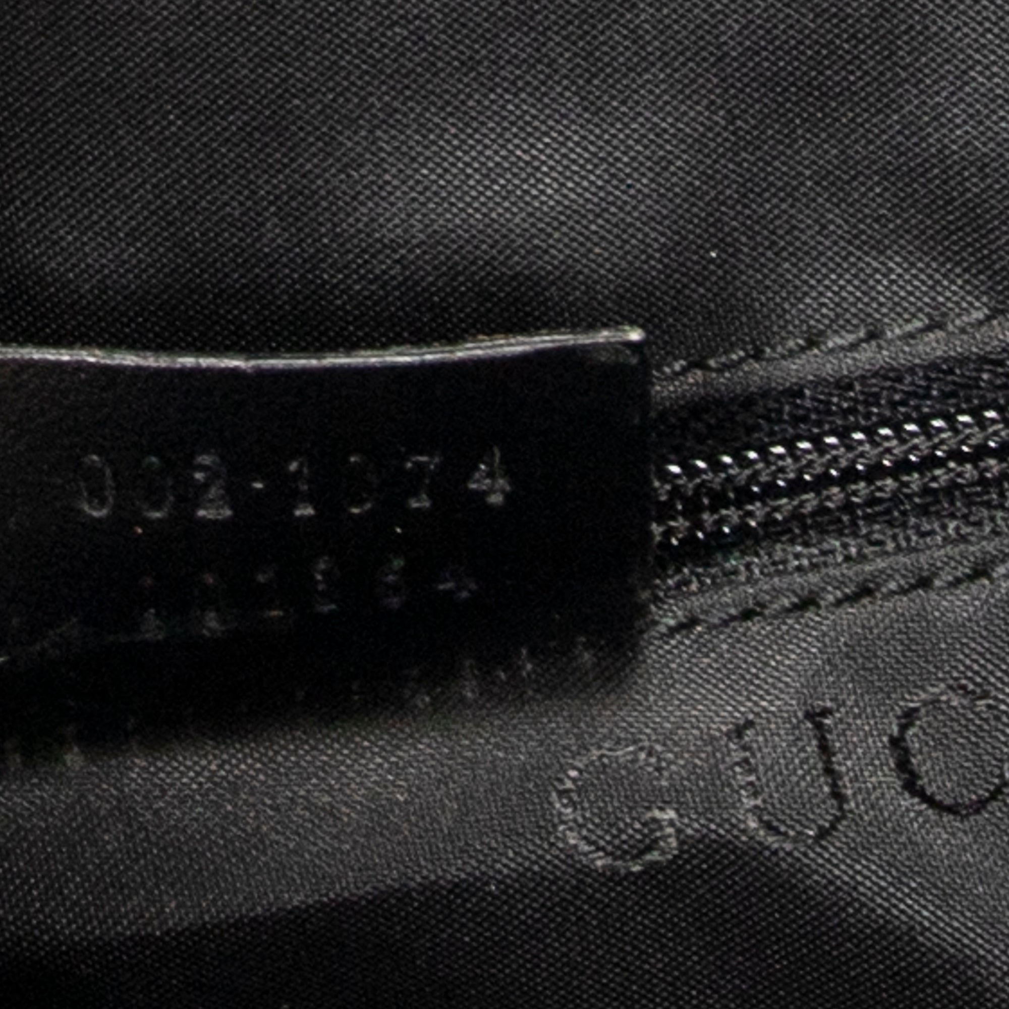 Shoulder Bag Large Square Tote Black Monogrammed Canvas