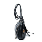 Shoulder Bag Large Jungle Messenger Black Grained Calfskin Leather