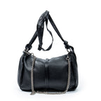 Shoulder Bag Large Jungle Messenger Black Grained Calfskin Leather