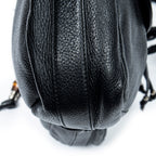 Shoulder Bag Large Jungle Messenger Black Grained Calfskin Leather