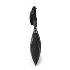 Shoulder Bag Large Flat Messenger Black Monogrammed Nylon Canvas