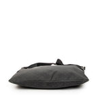 Shoulder Bag Large Flat Messenger Black Monogrammed Nylon Canvas