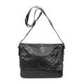 Shoulder Bag Large Flap Messenger Black Guccissima Leather