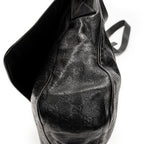 Shoulder Bag Large Flap Messenger Black Guccissima Leather