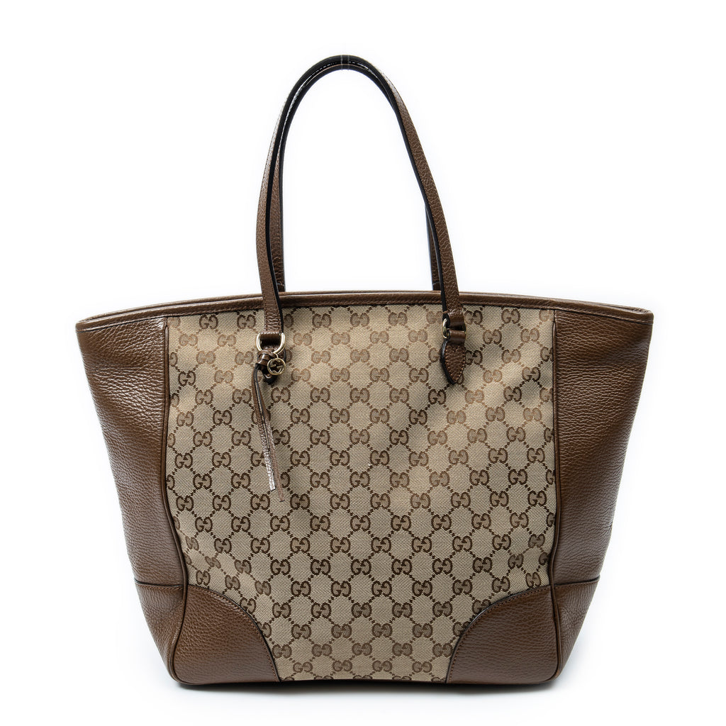 Shoulder Bag Medium Bree Tote Beige Monogrammed Canvas